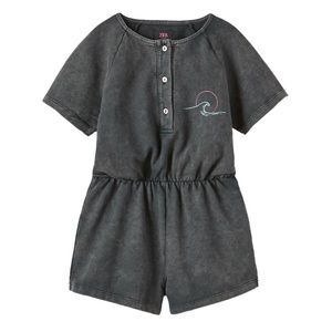 Zara Kids Girls Acid Wash Jumpsuit NWOT Size 10